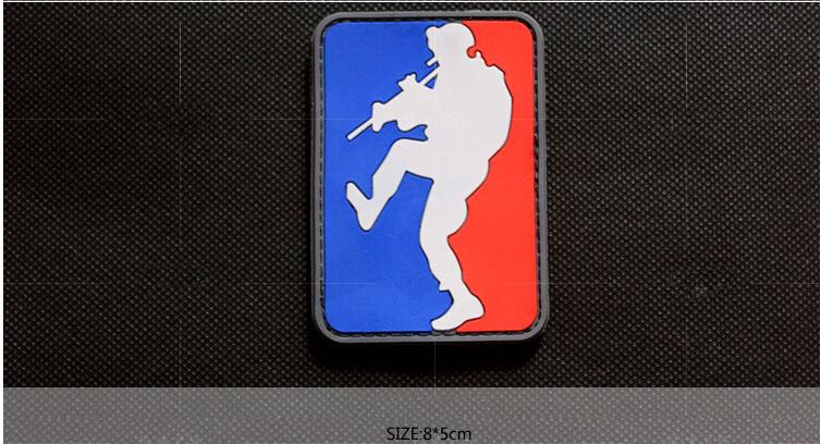Magical badge outdoor bagpack national flag badge army fans strap PVC shoulder badge UD16602 